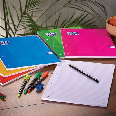 PACK OF 3 A4 OXFORD TOUCH CARD NOTEPAD REFILL - ASSORTED COLOURS