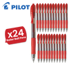 Pilot G207 Retractable Gel Rollerball 0.7mm Tip Smooth Single - Multi Pens Red