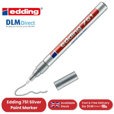 EDDING 751 PAINT MARKER SILVER 751-054 - Single