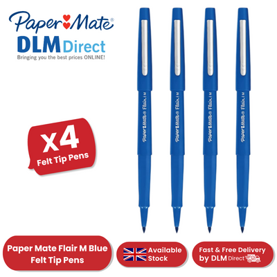 Papermate Flair Original - Blue - Pack of 4