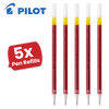 Pilot G1-05 Gel Pen Refill - Red Ink, Fine 0.5mm - Smooth, Precise Writing