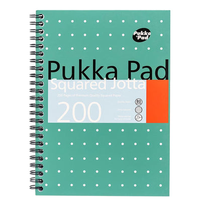 Pukka Pad A5 Squared Jotta Book 1-Pack Wirebound  Notebook, 200 Pages for School & Office