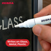 Zebra White Paint Marker Pen 1.5mm Tip Permanent Marker, Waterproof Paint Pen for Writing