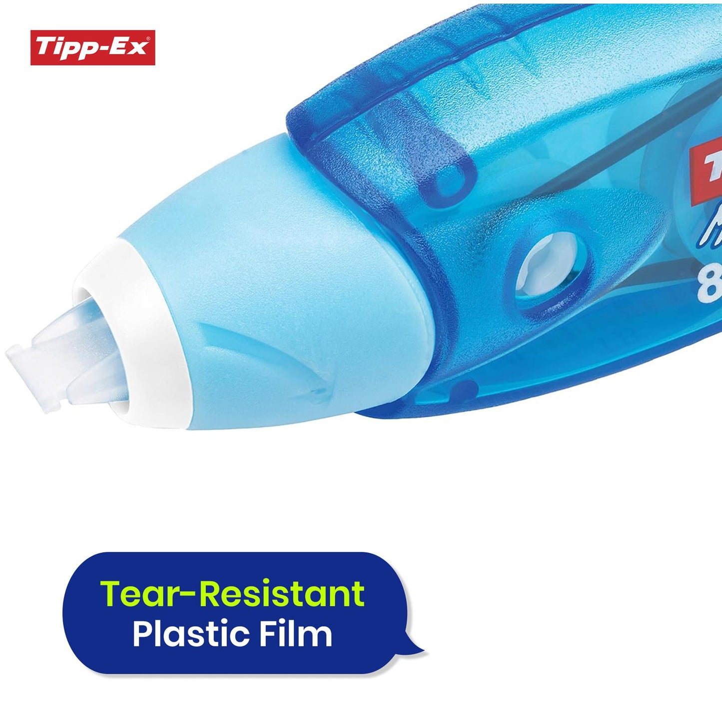 Tippex Micro Tape Twist 10 Pack Assorted Colours with Rewinding and Twist Cap