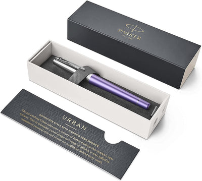 PARKER URBAN PREMIUM VIOLET FOUNTAIN PEN MEDIUM NIB