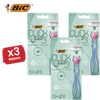 BIC Click 3 Soleil Sensitive Women's Razor Refills - 1 Handle + 4 Blades -1 to 5
