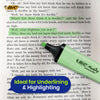 BIC 2x Marking Highlighter Flat Pastel Yellow & Green Modular Tip for Precise Highlighting