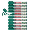 edding 29 Ecoline whiteboard marker - green - box of 10 whiteboard pens - chisel tip 1-5 mm