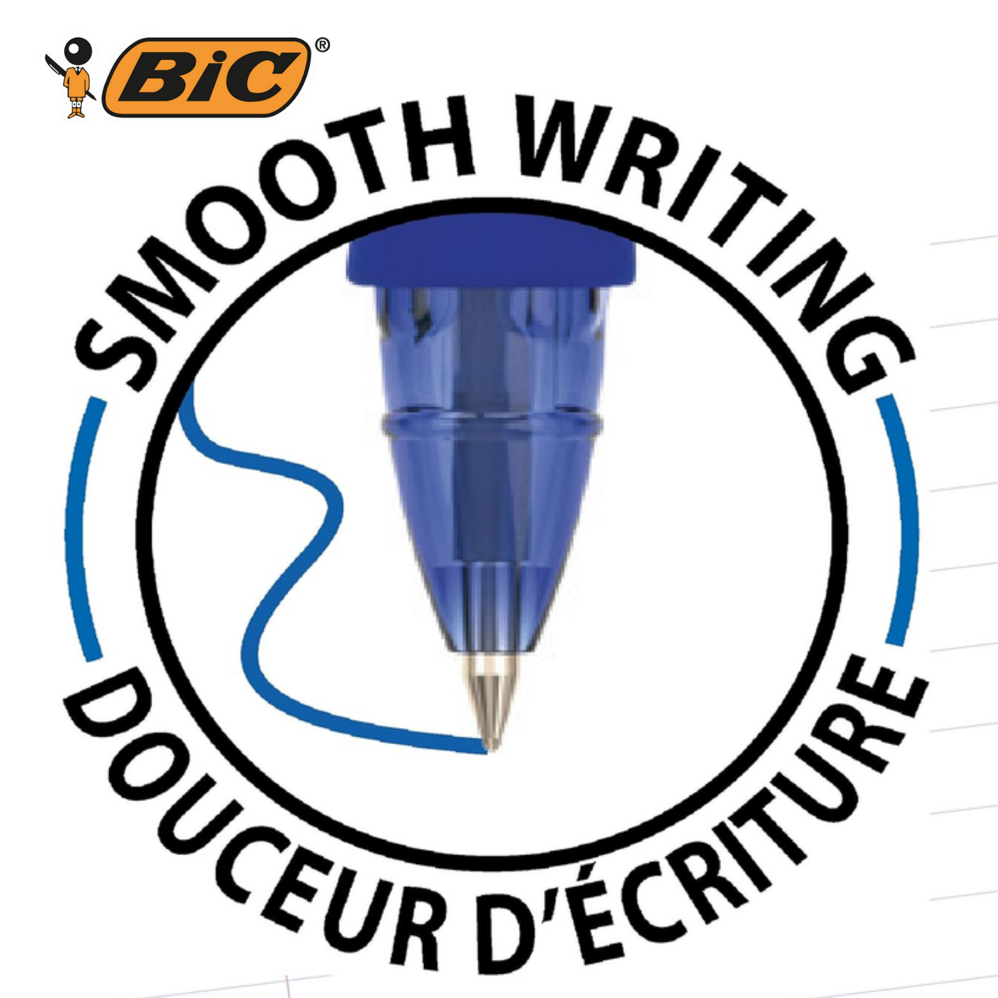 BIC Gel-Ocity Illusion 0.7mm Erasable Gel Pens Blue - Pack of 12 Refillable
