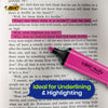 BIC 12x Marking Highlighter Flat Marker Neon Pink Modular Tip for Precise Highlighting