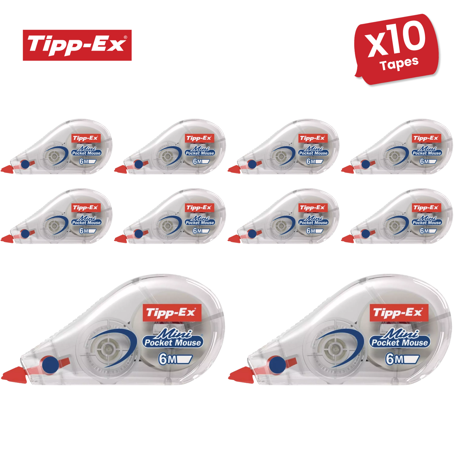 Tipp-Ex Mini Pocket Mouse Correction Roller - Ideal for Quick Edits, Pack of 1