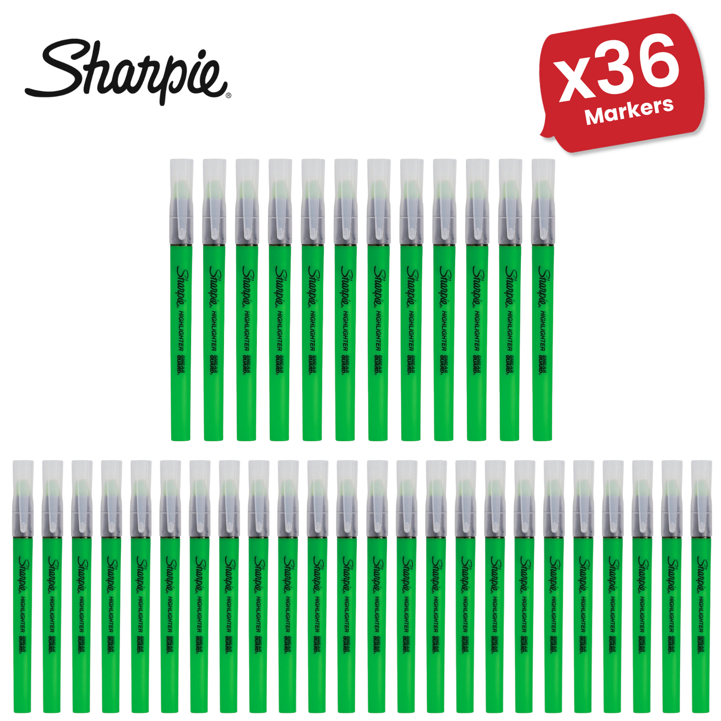 Sharpie Highlighter Clearview - Chisel Tip - Green  - Single