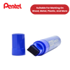 Pentel N50XL Permanent Marker Blue for Bold, Smudge-Proof Writing – Single Pen