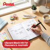Pentel Sign pen Fibretip Black Pack of 3