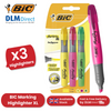 BIC Highlighters XL Assorted Fluorescent Colours 3 Pack