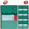 PUKKA WHITE A5 WIREBOUND PADS 200 page 80gsm (RULED/MARGIN) - PACK OF 1