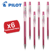 Pilot G Tec C4 Gel Rollerball Pens Microtip Extra Fine 0.4mm Gel Ink - Pink