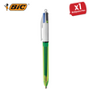 Bic 4 Colours Fluo Retractable Ballpoint Pen - Pack of 1
