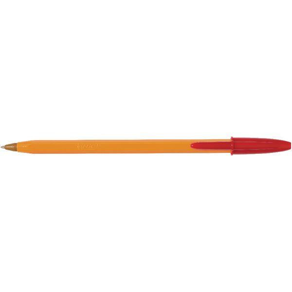 Bic Orange Ball Pen Fine Red Pk20