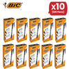BIC Gel-Ocity Illusion 0.7mm Erasable Gel Pens Black - Pack of 12 Refillable