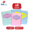Pukka Pad Project Book - Assorted Pastel Divider Notebook, 200 Pages A4 Notepad for Meetings