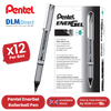 PENTEL ENERGEL METAL TIP ROLLERBALL BLK - Pack of 12 - 1 to 5 Packs