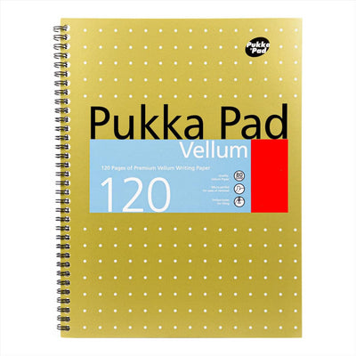 Pukka Pad A4 Notebook – 120 Vellum Pages Spiral Notepad, Writing Pad For Businessmen (Pack of 1)