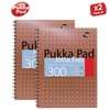 Pukka A4 300 page Metallic jotta - Lined Pack of 1