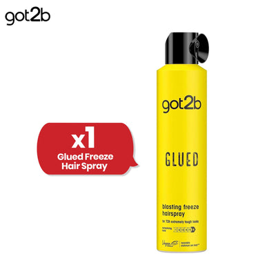 Got2b Glued Freeze Hairspray - Up To 72 hrs Strong Hold Setting Spray, 300 ml Hair Spray for Men & Women