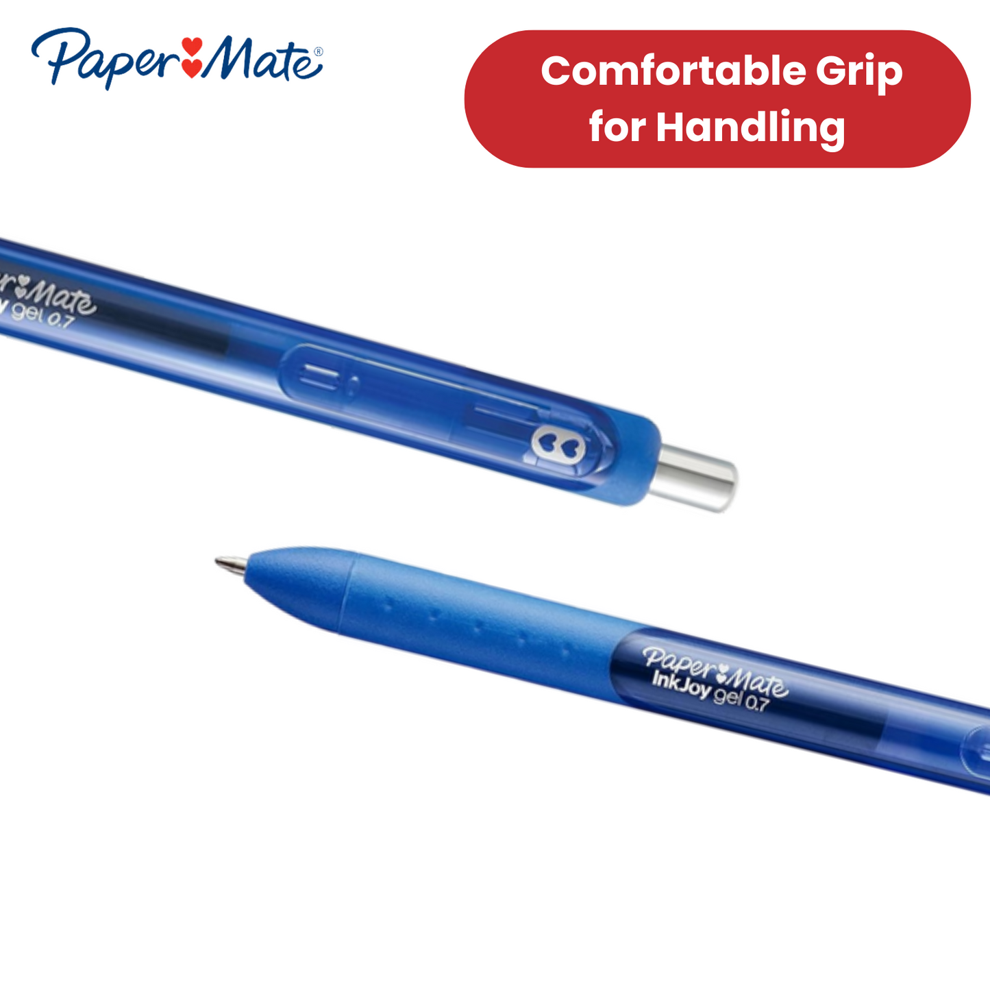 PAPERMATE GEL RETRACTABLE BLUE - 1 to 5 Packs