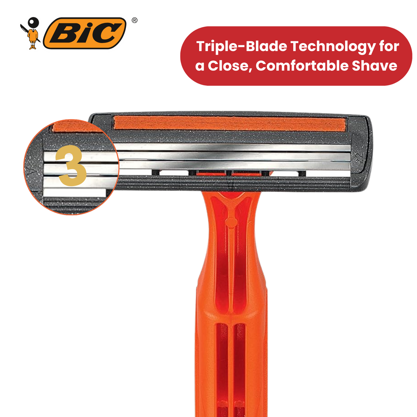 Bic 3 Sensitive Razors 4 - 1 Pack
