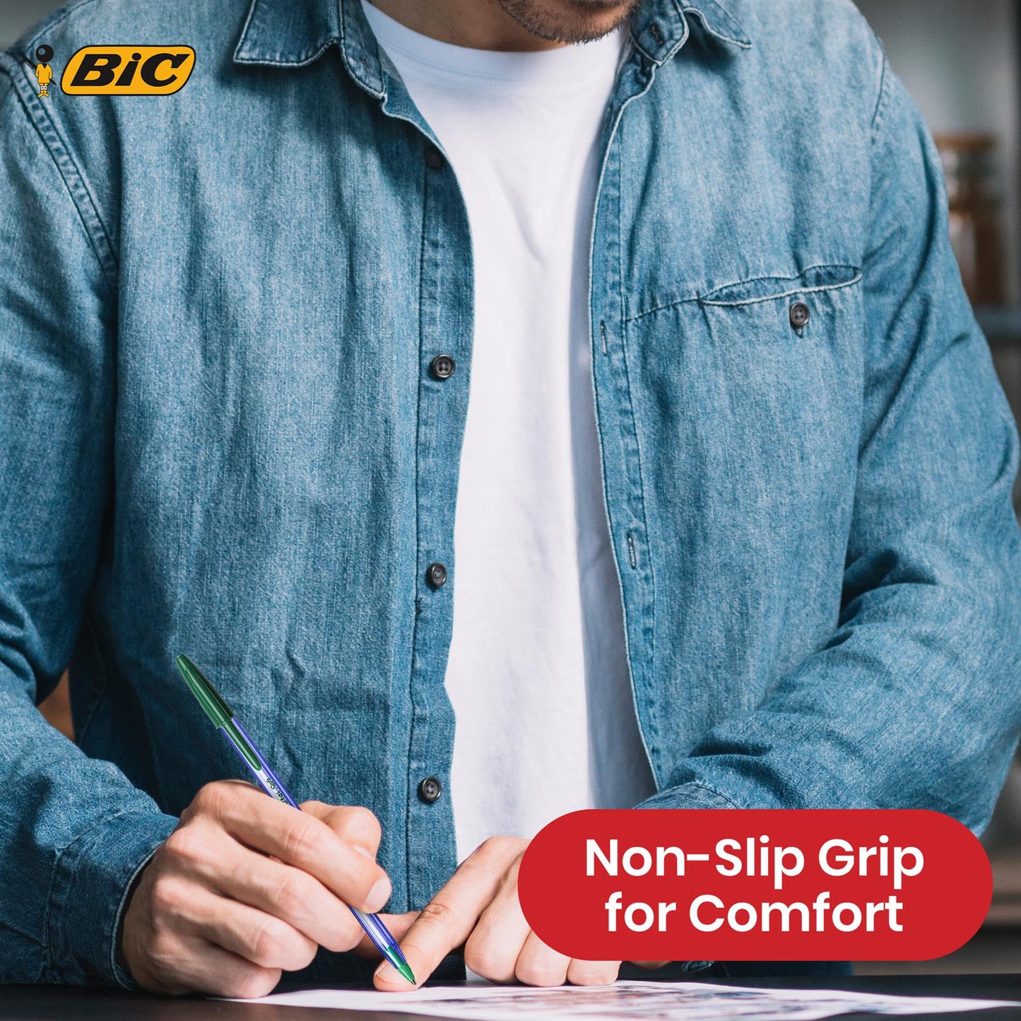 BIC Cristal Soft Ballpoint Pens - 1.2mm Medium Tip Assorted Ink Pen (Pack of 20)