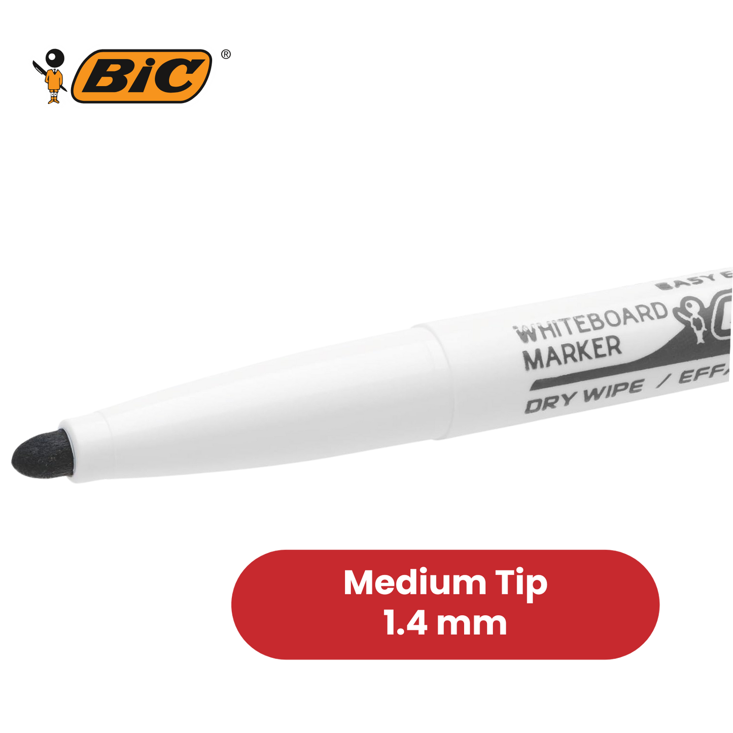 Bic Velleda 1741 Whiteboard Drywipe Assorted Marker - Pack of 8 - 1 to 5 Packs