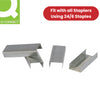 Q Connect Galvanised Staples - Box of 1000 - 1 to 5 Packs