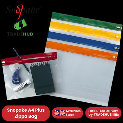 SNOPAKE ZIPPA BAG A4 ASSORTED - PACK OF 25 - 1 to 5 Packs