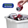 110L Bin Bags 25 Pack and 90L DURABIN White Waste Bin for Home and Office