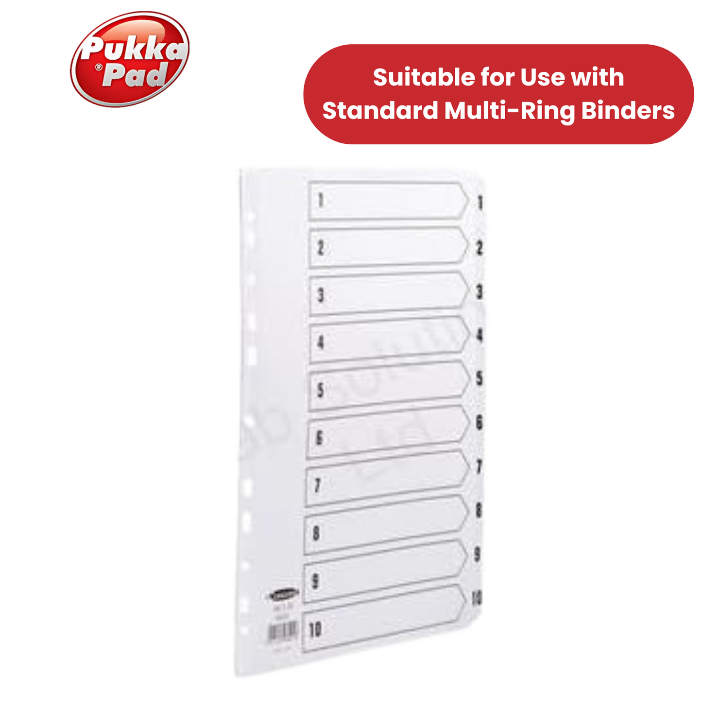 Pukka Concord Divider A4 Multi 5 Part - 1 to 5 Packs
