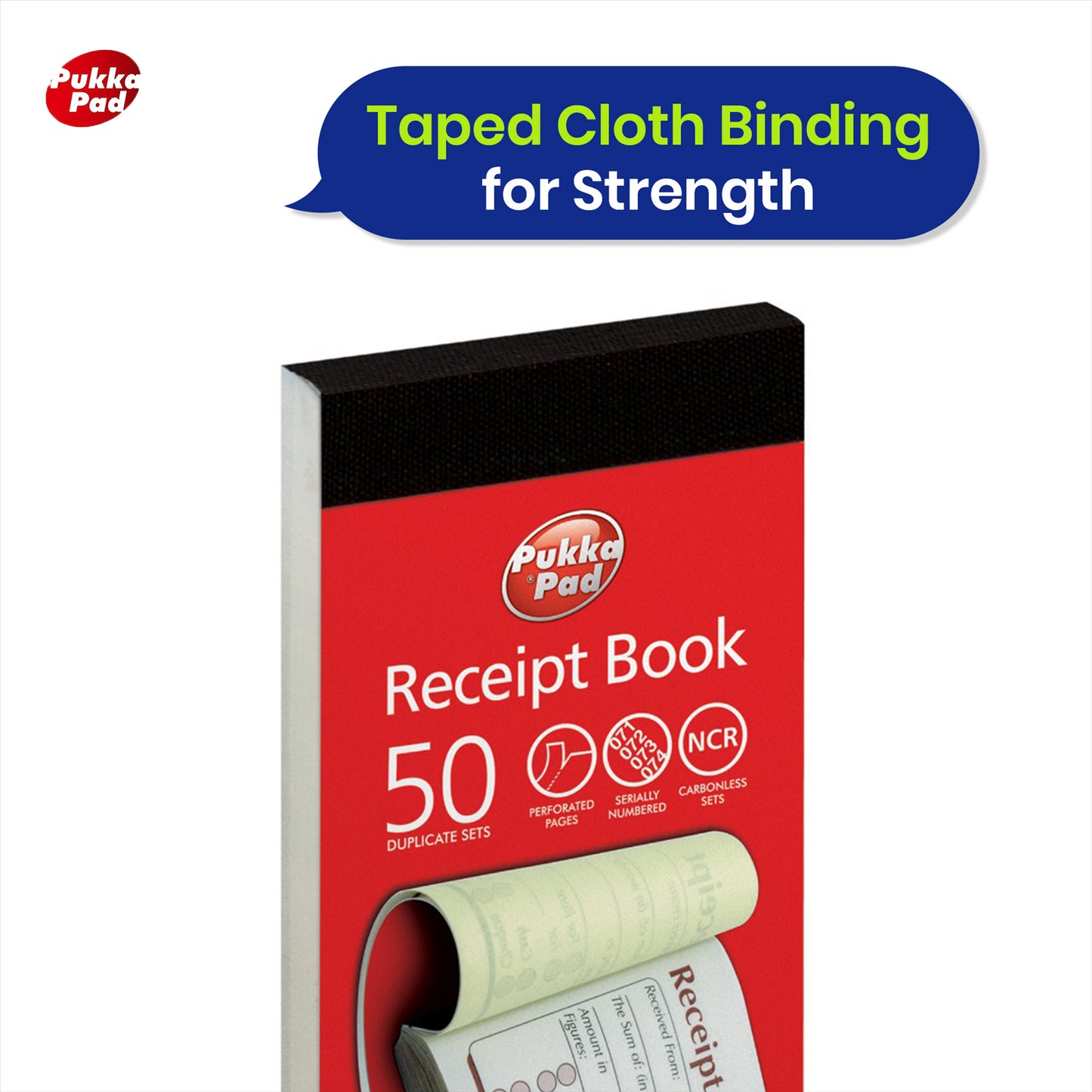 Invoice Book Hard Cover 50 NCR Duplicate Sets Sales Record Book (Pack of 5)