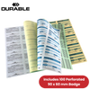 Durable Visitor Book 100 Refill Pack - 100 Perforated 90 x 60 mm Visitor -1 to 5