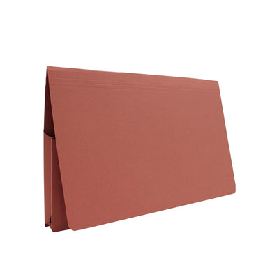 Exacompta Guildhall Full Flap Pocket Wallet – Foolscap Paper Organiser, 315gsm Document Folder(Pink)