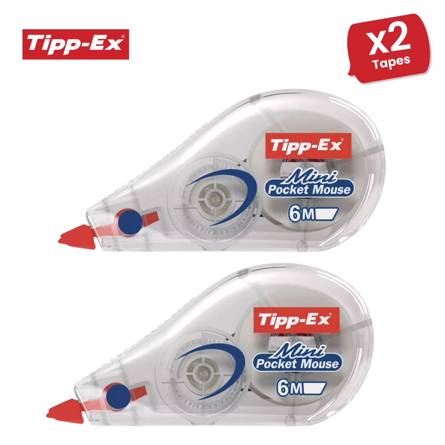Tipp-Ex Mini Pocket Mouse Correction Roller - Ideal for Quick Edits, Pack of 1