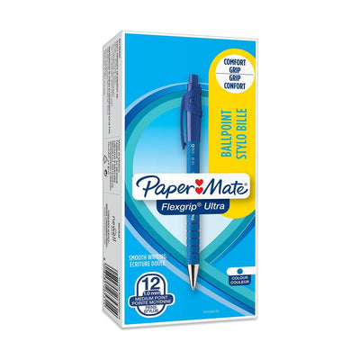 PAPERMATE FLEXGRIP BPEN RETRACT BLUE 26531 - 1 to 5 Packs