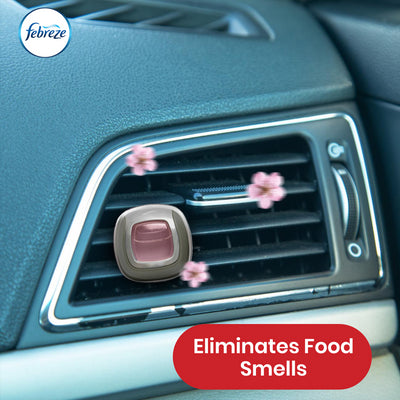 Febreze  Clip-On Car Air Freshener 2ml Blossom & Breeze Gel Car Freshener for Odour Eliminator