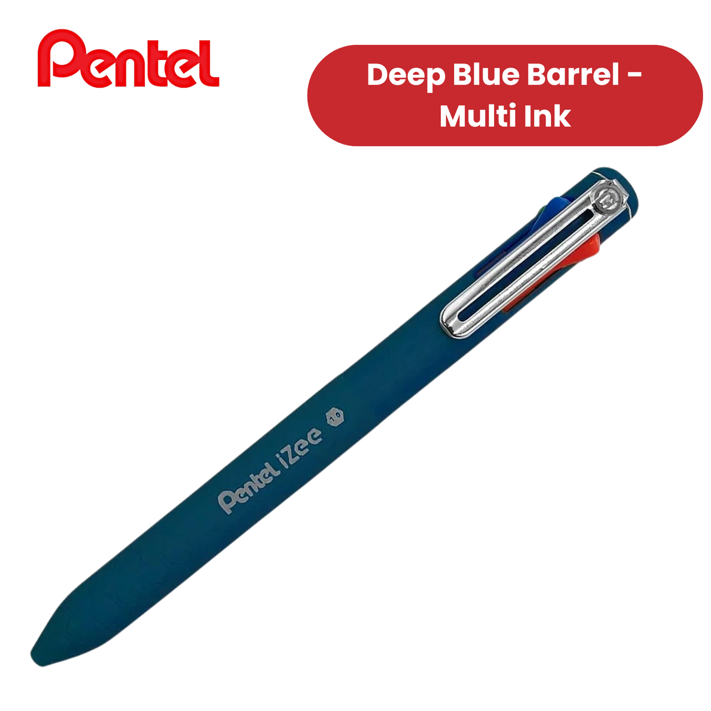 Pentel iZee 4 Colours Retractable Ballpoint Pens, Standard - Single Pen