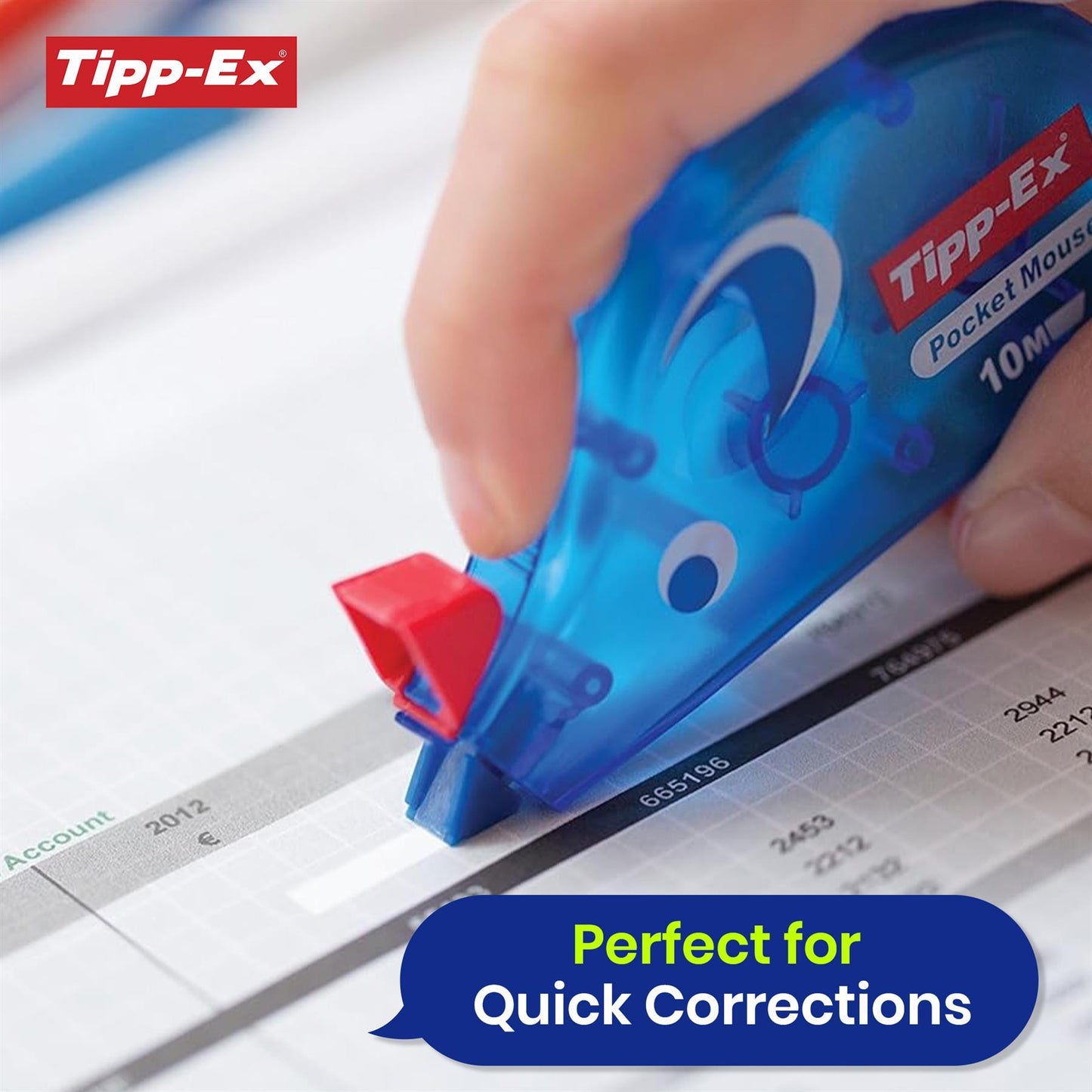 Tipp-Ex Pocket Mouse Correction Tape Roller 5mm x 6m - Pack of 1 - 1 to 30 Packs