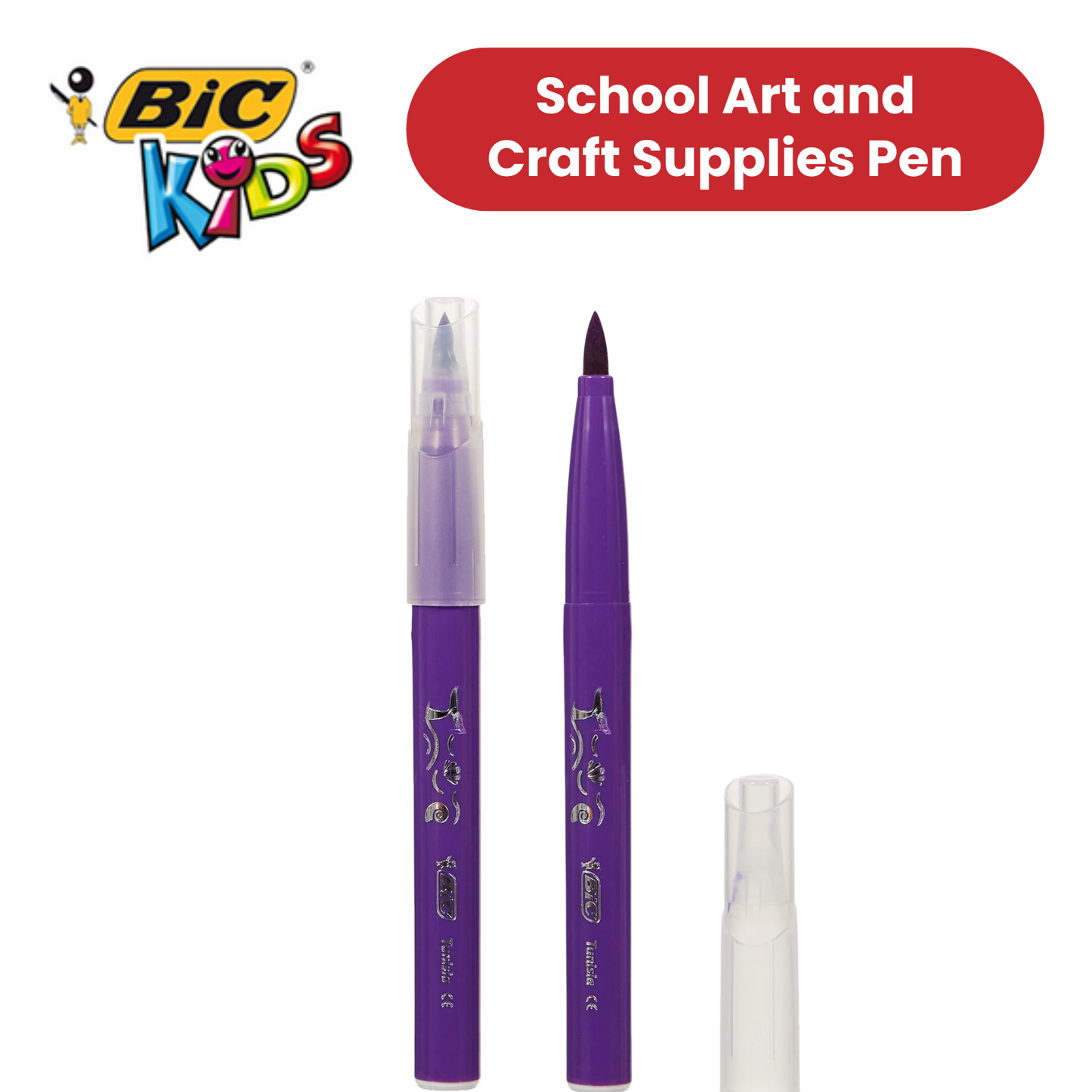 BIC Kids Visaquarelle Colouring Pens - Pack of 10 - 1 to 5 Packs