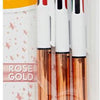 BIC 4 Colour Shine - Rose Gold - Blister Pack of 3 - Contingency @£3.00