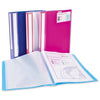 SNOPAKE DISPLAY BOOK 20 POCKETS A4 ASSORTED - PACK OF 12