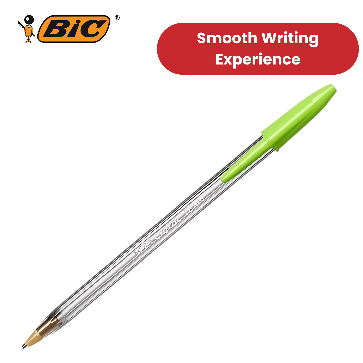 Bic Cristal Fun Ball Pen � Green -Pack of 1