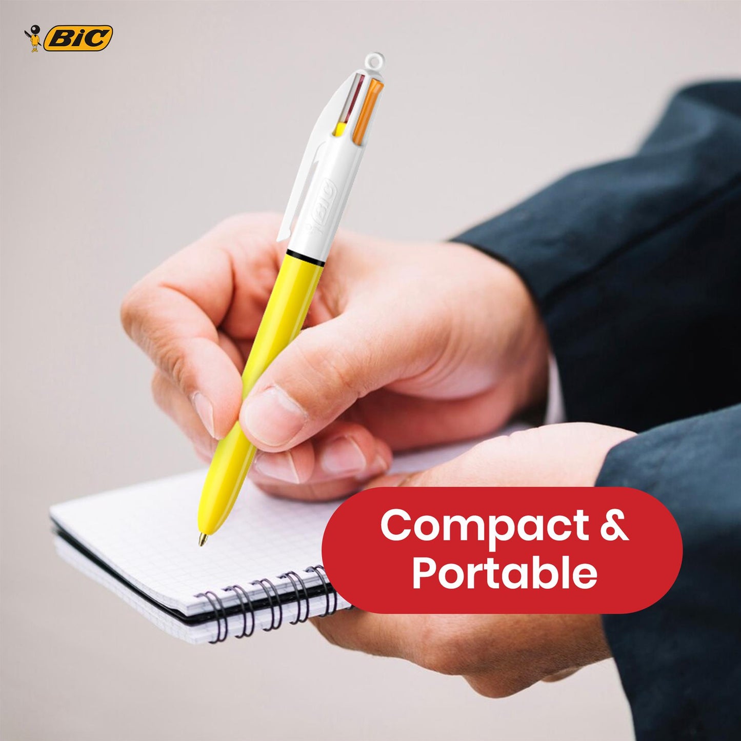 BIC 4-Colour Sun Pen Medium Points for Office & Home